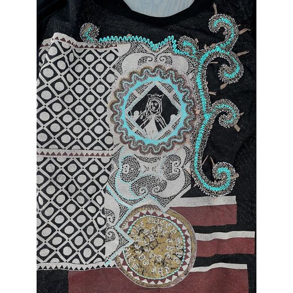 save the queen john paul gaultier vintage Polyamide Made In Italy Long Sleeve L - Picture 3 of 11